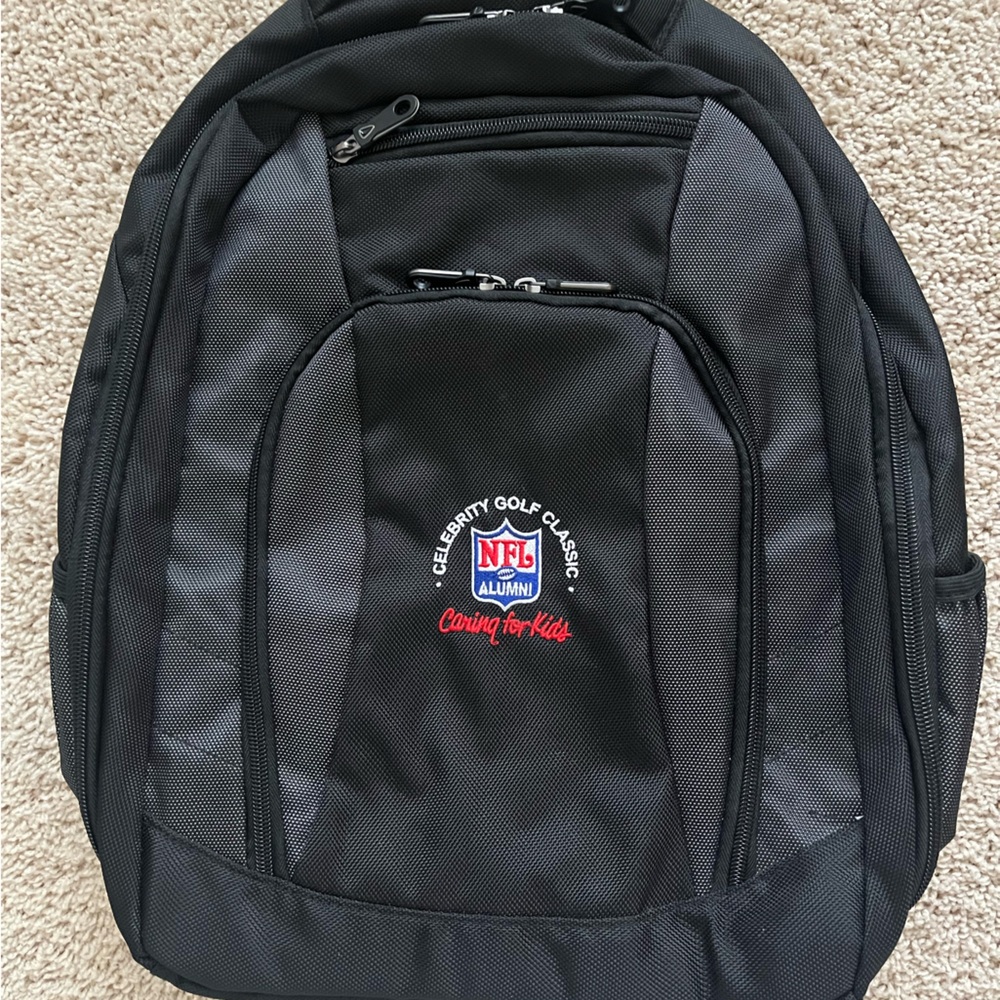 Port Authority Black Backpack with NFL Alumni Logo